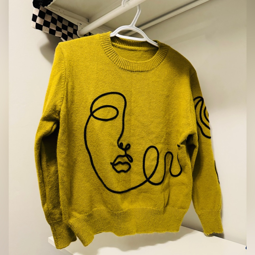 Fashion Sweater with Wool-mix material - one size